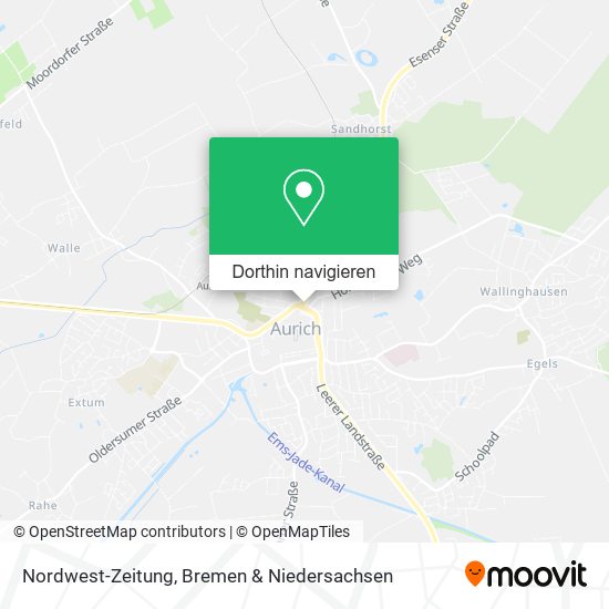 Nordwest-Zeitung Karte