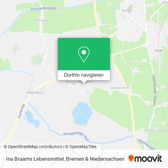 Ina Braams Lebensmittel Karte