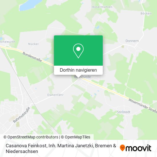 Casanova Feinkost, Inh. Martina Janetzki Karte