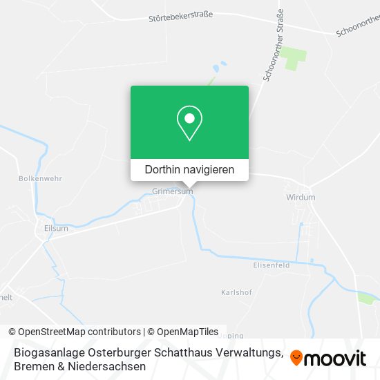 Biogasanlage Osterburger Schatthaus Verwaltungs Karte