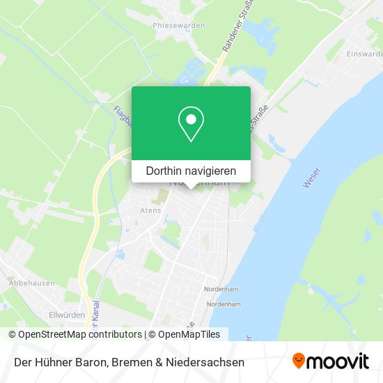 Der Hühner Baron Karte