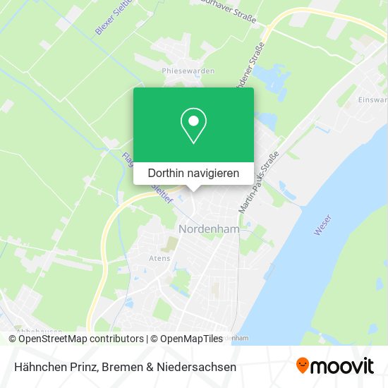 Hähnchen Prinz Karte