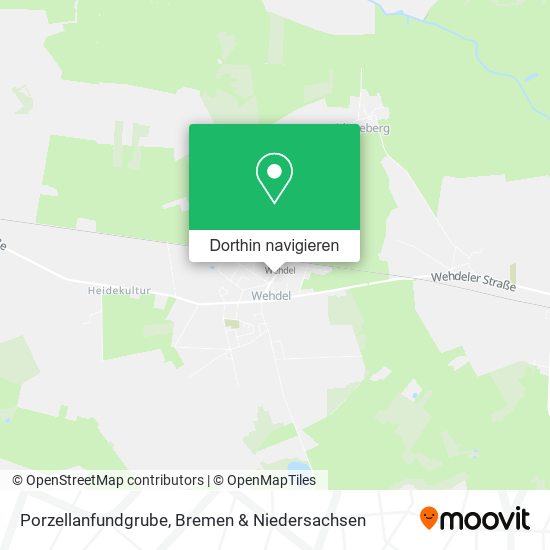Porzellanfundgrube Karte