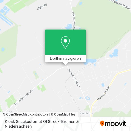 Kiosk Snackautomat Ol Streek Karte