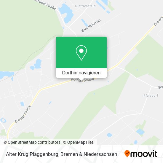 Alter Krug Plaggenburg Karte