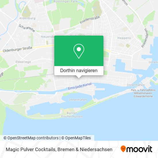 Magic Pulver Cocktails Karte