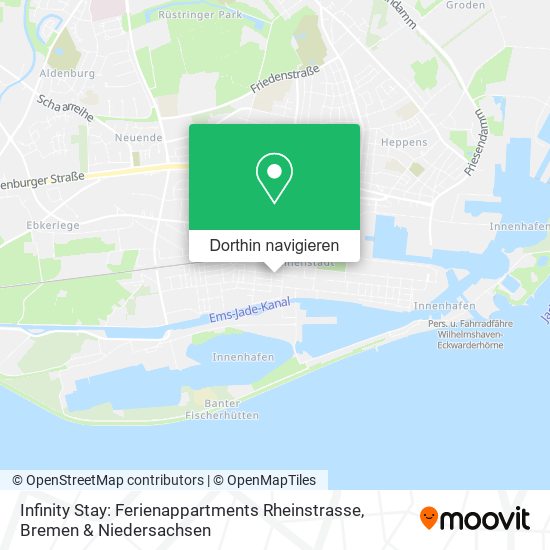 Infinity Stay: Ferienappartments Rheinstrasse Karte