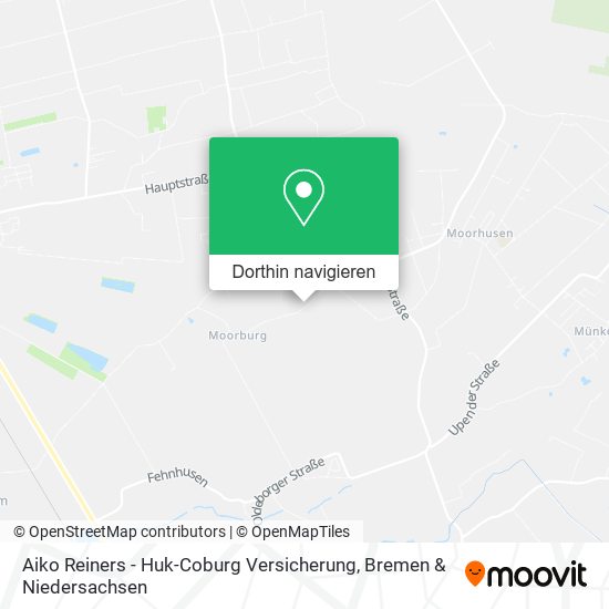Aiko Reiners - Huk-Coburg Versicherung Karte