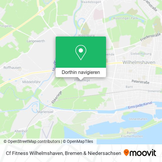 Cf Fitness Wilhelmshaven Karte