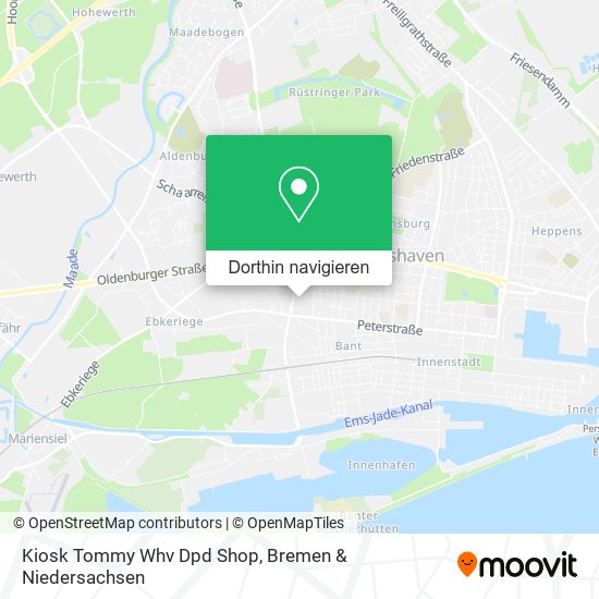 Kiosk Tommy Whv Dpd Shop Karte