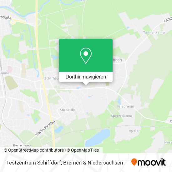 Testzentrum Schiffdorf Karte