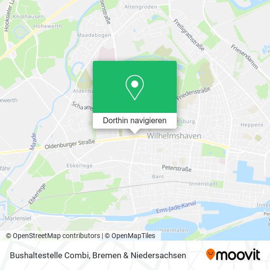 Bushaltestelle Combi Karte