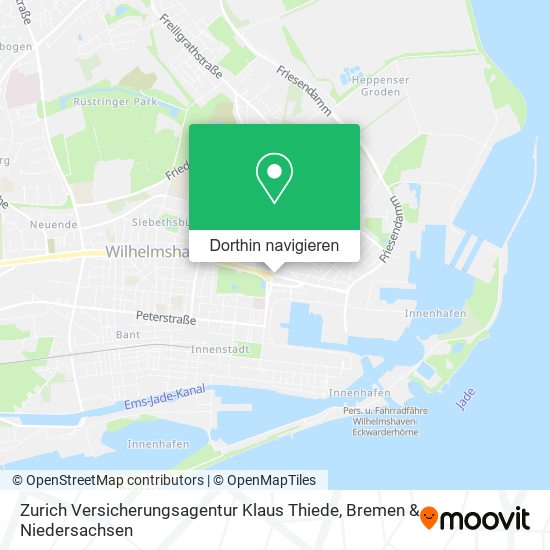 Zurich Versicherungsagentur Klaus Thiede Karte