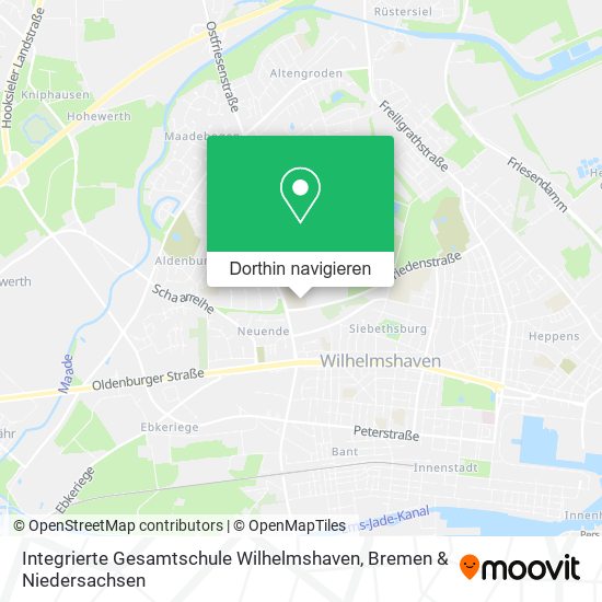 Integrierte Gesamtschule Wilhelmshaven Karte