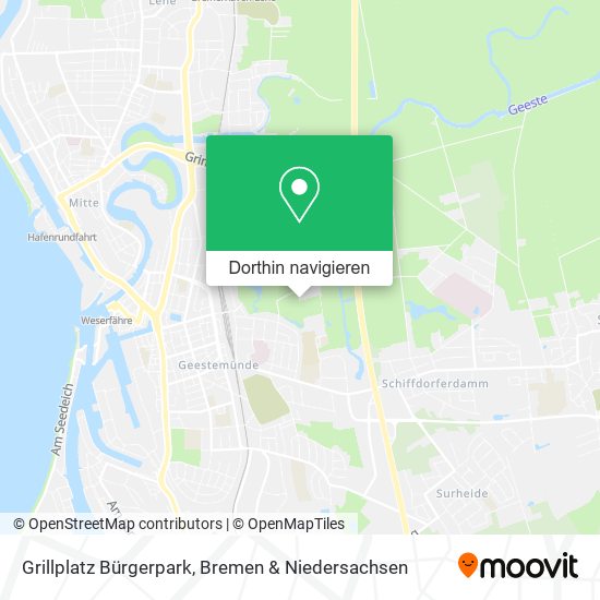 Grillplatz Bürgerpark Karte