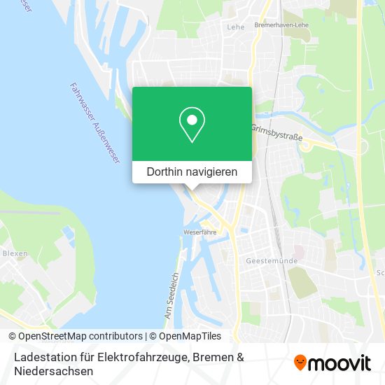 Ladestation für Elektrofahrzeuge Karte