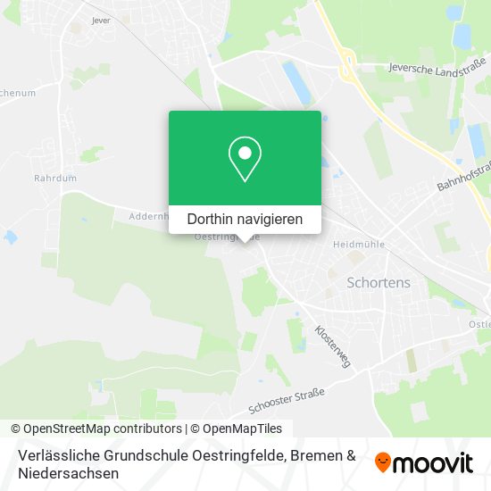 Verlässliche Grundschule Oestringfelde Karte