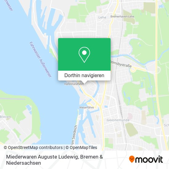 Miederwaren Auguste Ludewig Karte
