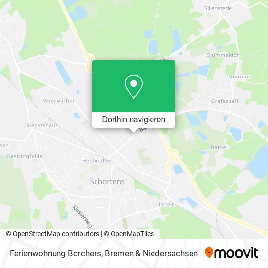 Ferienwohnung Borchers Karte