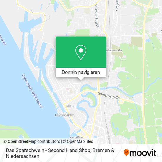 Das Sparschwein - Second Hand Shop Karte