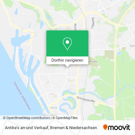 Antike's an-und Verkauf Karte