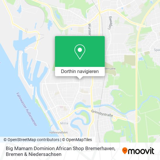Big Mamam Dominion African Shop Bremerhaven Karte