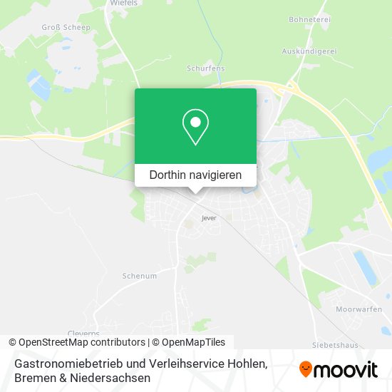Gastronomiebetrieb und Verleihservice Hohlen Karte
