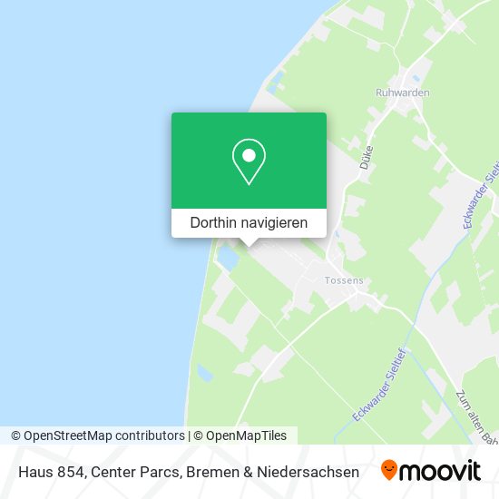 Haus 854, Center Parcs Karte