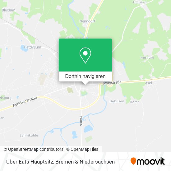 Uber Eats Hauptsitz Karte