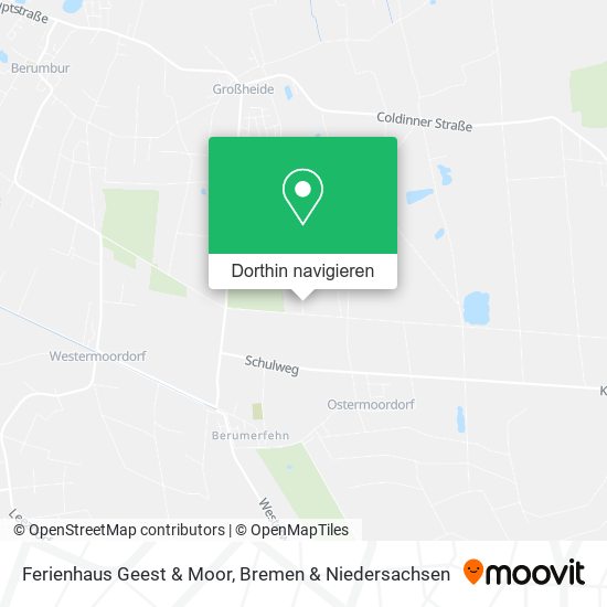 Ferienhaus Geest & Moor Karte