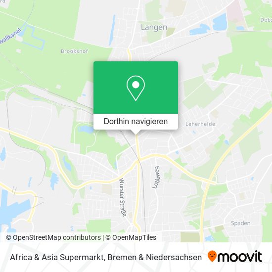 Africa & Asia Supermarkt Karte