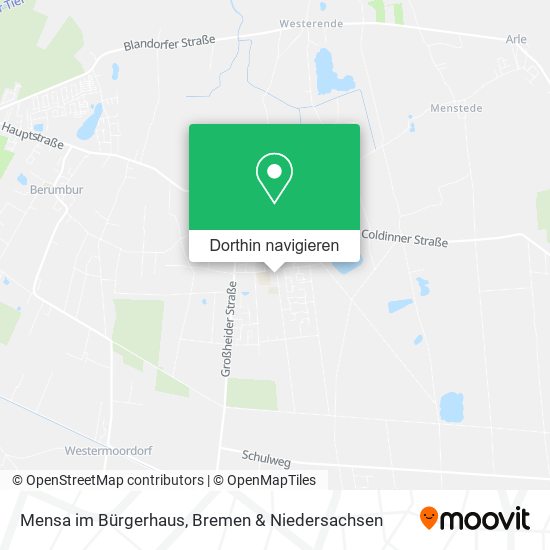 Mensa im Bürgerhaus Karte