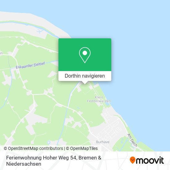 Ferienwohnung Hoher Weg 54 Karte