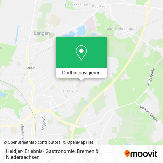 Heidjer- Erlebnis- Gastronomie Karte