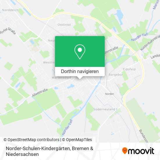 Norder-Schulen-Kindergärten Karte