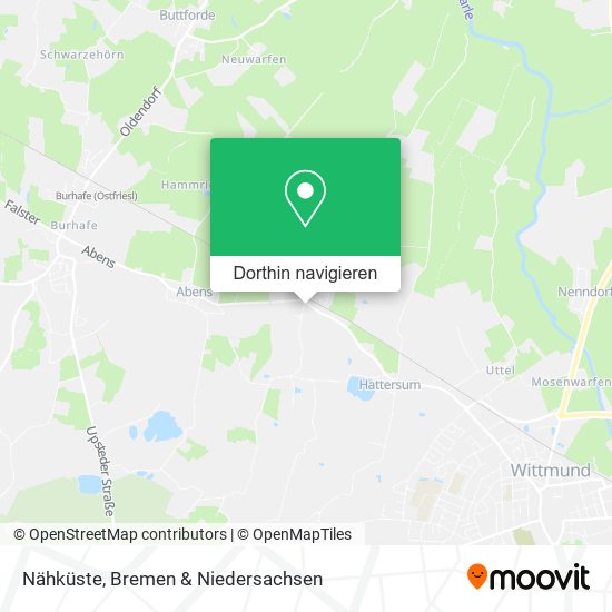 Nähküste Karte