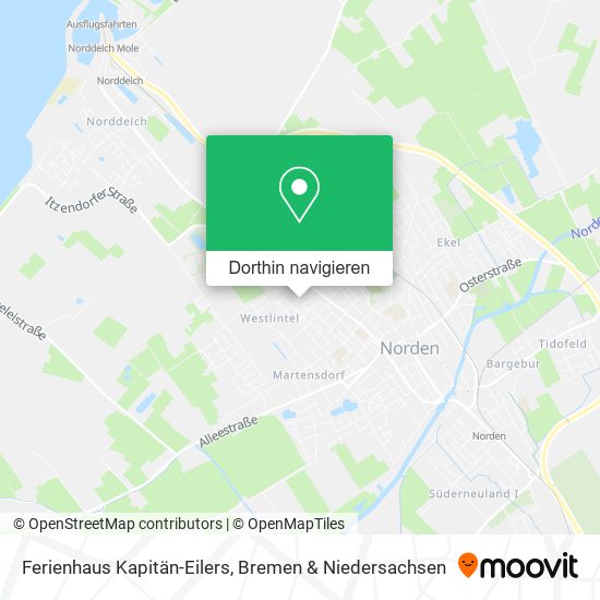Ferienhaus Kapitän-Eilers Karte