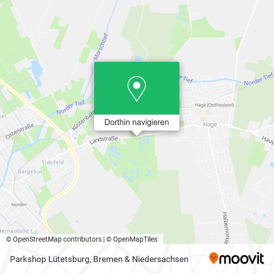 Parkshop Lütetsburg Karte