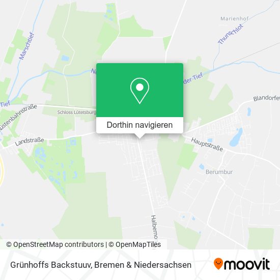 Grünhoffs Backstuuv Karte