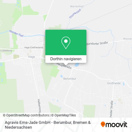 Agravis Ems-Jade GmbH - Berumbur Karte