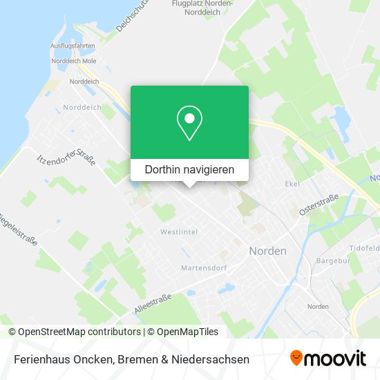 Ferienhaus Oncken Karte
