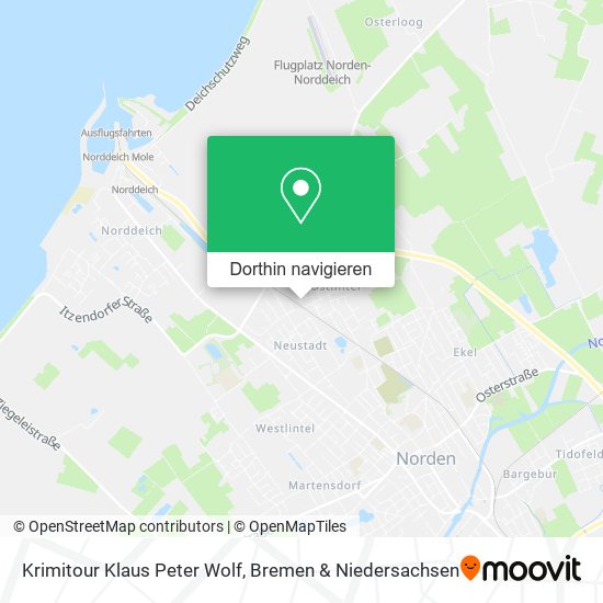 Krimitour Klaus Peter Wolf Karte