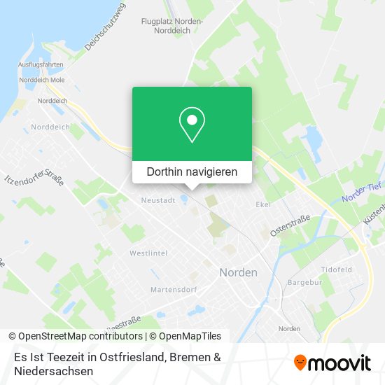 Es Ist Teezeit in Ostfriesland Karte
