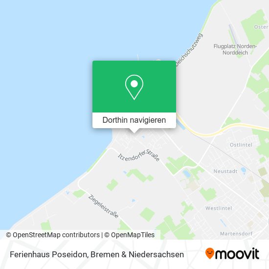 Ferienhaus Poseidon Karte