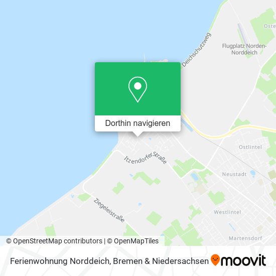 Ferienwohnung Norddeich Karte