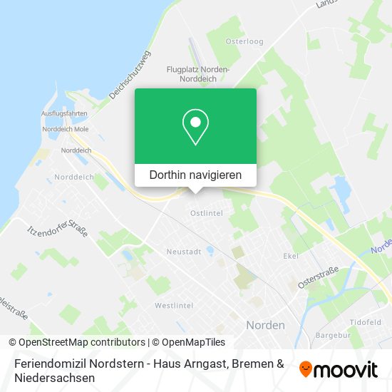 Feriendomizil Nordstern - Haus Arngast Karte