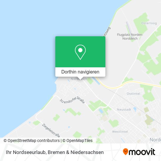 Ihr Nordseeurlaub Karte