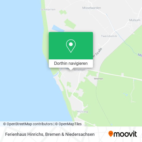 Ferienhaus Hinrichs Karte