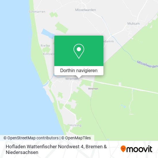 Hofladen Wattenfischer Nordwest 4 Karte
