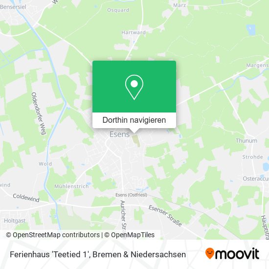 Ferienhaus 'Teetied 1' Karte